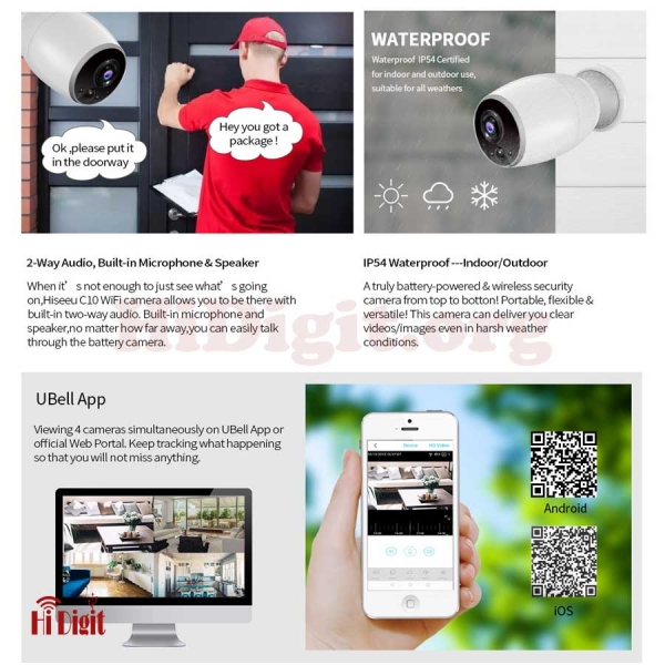 دوربین بی سیم شارژی ارزان رم خور