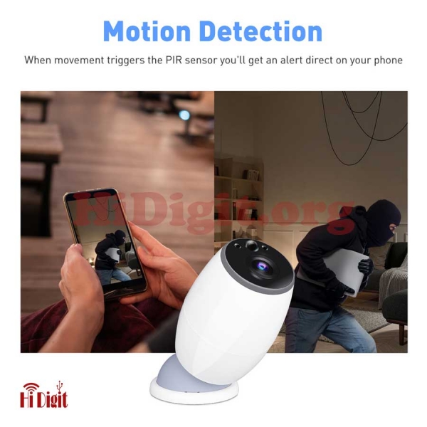 دوربین بیسیم باتری خور و شارژی 2 مگاپیکسل