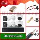 پکیج 4 دوربین 2 مگاپیکسل آنالوگ داهوا DH-C4BD-2M-HD